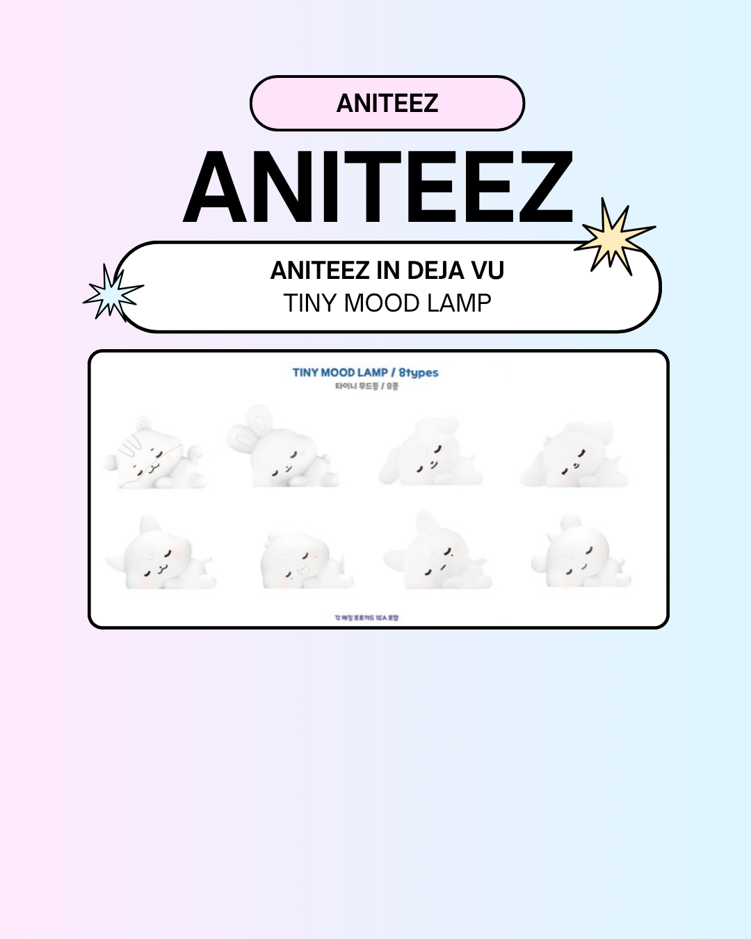 [09/06 ANITEEZ IN DEJA VU] ATEEZ - TINY MOOD LAMP (PRE-ORDER)