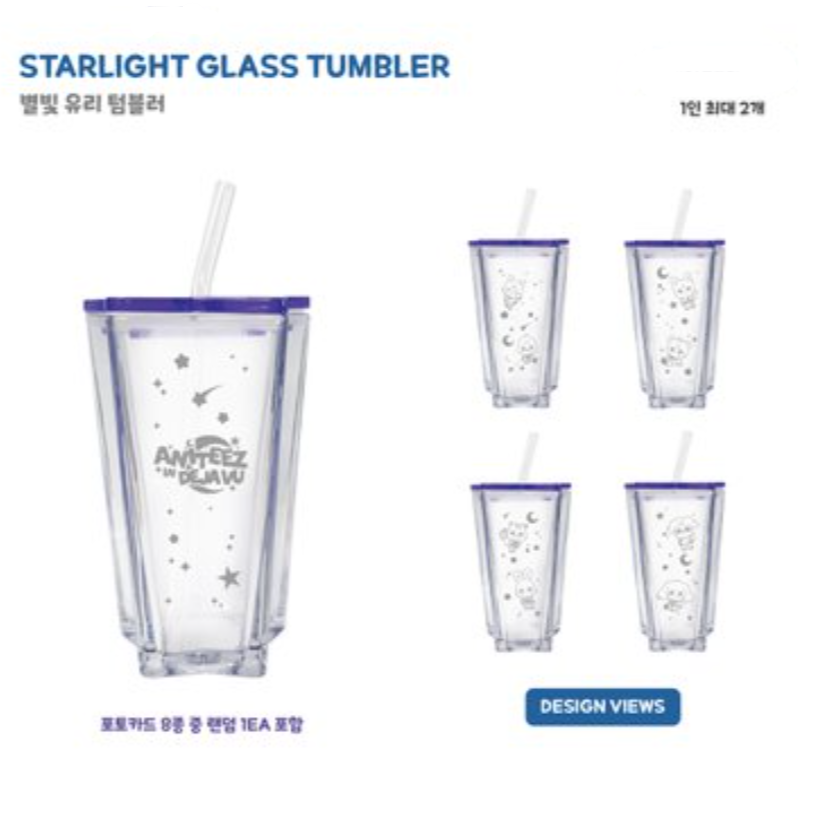 [09/06 ANITEEZ IN DEJA VU] ATEEZ - STARLIGHT GLASS TUMBLER (PRE-ORDER)