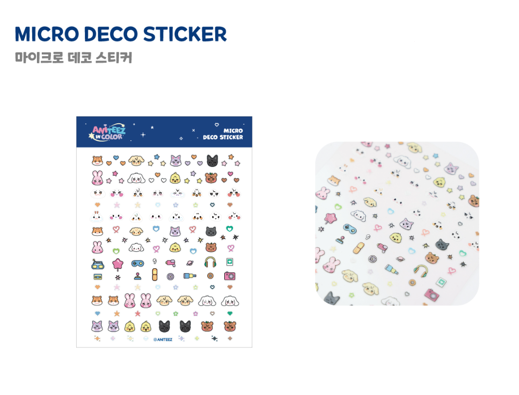 [ANITEEZ IN COLOR] Micro Deco Sticker